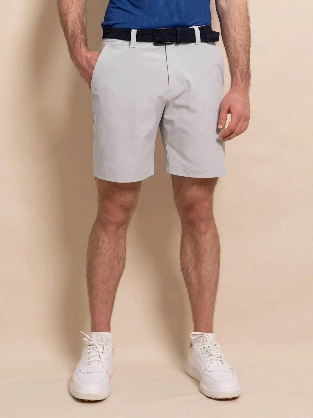 NEW SOUTHERN TIDE men's birdie performance short 8" in seagull grey